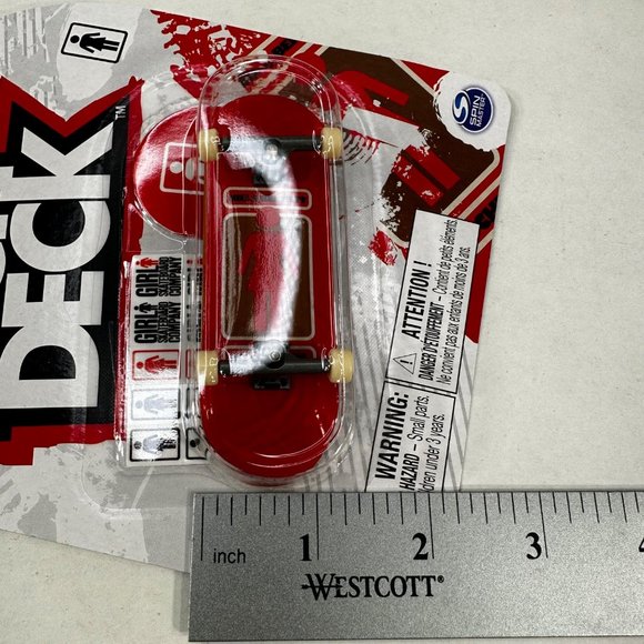 Tech Deck Girl Skateboard Company Red Niels Bennett Common Fingerboard New - Picture 9 of 10